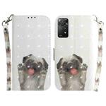 For Xiaomi Redmi Note 11 Pro 5G / 4G Foreign 3D Colored Horizontal Flip Leather Phone Case(Pug)