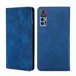 For TCL 30 5G / 30+ 5G Skin Feel Magnetic Horizontal Flip Leather Phone Case(Blue)