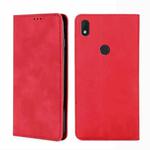 For Alcatel Axel / Lumos Skin Feel Magnetic Horizontal Flip Leather Phone Case(Red)