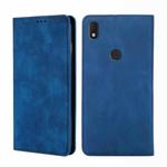 For Alcatel Axel / Lumos Skin Feel Magnetic Horizontal Flip Leather Phone Case(Blue)