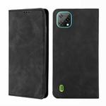 For Blackview A55 Pro Skin Feel Magnetic Horizontal Flip Leather Phone Case(Black)