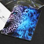 Painted TPU Tablet Case For iPad 10.2 2021&2020&2019/Pro 10.5 2017(Blue Leopard)