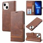 For iPhone 13 mini Classic Wallet Flip Leather Phone Case (Brown)