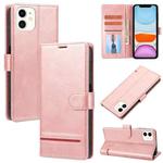 For iPhone 12 mini Classic Wallet Flip Leather Phone Case (Pink)