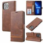 For iPhone 12 / 12 Pro Classic Wallet Flip Leather Phone Case(Brown)
