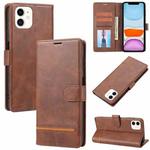 For iPhone 11 Classic Wallet Flip Leather Phone Case (Brown)