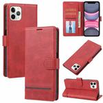 For iPhone 11 Pro Max Classic Wallet Flip Leather Phone Case (Red)