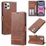 For iPhone 11 Pro Max Classic Wallet Flip Leather Phone Case (Brown)
