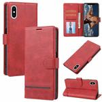 For iPhone X / XS Classic Wallet Flip Leather Phone Case(Red)