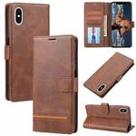 For iPhone X / XS Classic Wallet Flip Leather Phone Case(Brown)