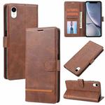 For iPhone XR Classic Wallet Flip Leather Phone Case(Brown)