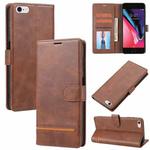 For iPhone SE 2022 / SE 2020 / 8 / 7 Classic Wallet Flip Leather Phone Case(Brown)