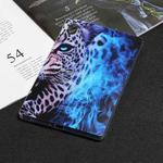 For Lenovo Legion Y700 Painted TPU Tablet Case(Blue Leopard)