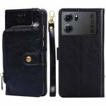 For OPPO K10 5G Zipper Bag Leather Phone Case(Black)