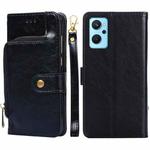 For OPPO Realme&#160;9i/A36&#160;4G/A96&#160;4G/K10&#160;4G/A76&#160;4G Zipper Bag Leather Phone Case(Black)