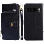 For Google Pixel 7 5G Zipper Bag Leather Phone Case(Black)