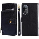 For Huawei nova 9 SE 4G Zipper Bag Leather Phone Case(Black)
