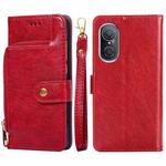 For Huawei nova 9 SE 4G Zipper Bag Leather Phone Case(Red)