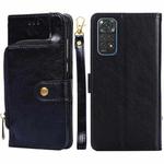For Xiaomi Redmi Note 11 Global/Redmi Note 11S Zipper Bag Leather Phone Case(Black)
