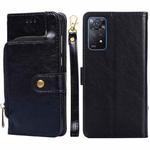 For Xiaomi Redmi Note 11 Pro Global/Redmi Note 11S Pro 5G Global Zipper Bag Leather Phone Case(Black)