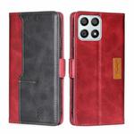 For Honor X30i Contrast Color Side Buckle Leather Phone Case(Red + Black)