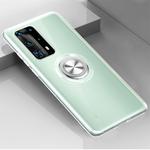 For Huawei P40 Pro Ultra-thin TPU Protective Case with 360 Degree Rotation Holder(Transparent)