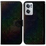 For OnePlus Nord CE 2 5G Colorful Magnetic Buckle Leather Phone Case(Black)