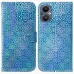 For OnePlus Nord N20 5G Colorful Magnetic Buckle Leather Phone Case(Blue)