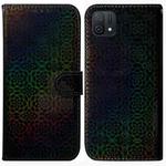 For OPPO A16K Colorful Magnetic Buckle Leather Phone Case(Black)