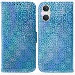 For OPPO A96 5G / Reno7 Z 5G Colorful Magnetic Buckle Leather Phone Case(Blue)