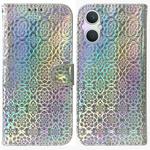 For OPPO A96 5G / Reno7 Z 5G Colorful Magnetic Buckle Leather Phone Case(Silver)