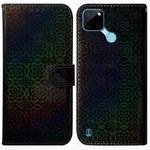 For OPPO Realme C21Y Colorful Magnetic Buckle Leather Phone Case(Black)