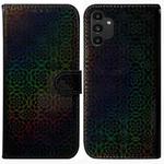 For Samsung Galaxy A13 4G Colorful Magnetic Buckle Leather Phone Case(Black)