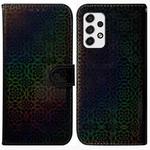 For Samsung Galaxy A73 5G Colorful Magnetic Buckle Leather Phone Case(Black)
