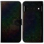 For Google Pixel 6 Pro Colorful Magnetic Buckle Leather Phone Case(Black)