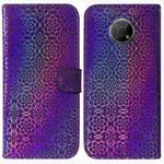 For Nokia G300 Colorful Magnetic Buckle Leather Phone Case(Purple)