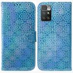 For Xiaomi Redmi 10 / 10 Prime Colorful Magnetic Buckle Leather Phone Case(Blue)