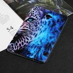 For Samsung Galaxy Tab A 10.1 2016 Painted TPU Tablet Case(Blue Leopard)