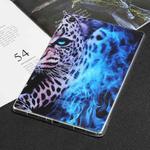 For Samsung Galaxy Tab A7 Lite 8.7 Painted TPU Tablet Case(Blue Leopard)