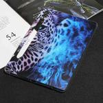 For Samsung Galaxy Tab S7+ / S7 FE / S8+ Painted TPU Tablet Case(Blue Leopard)