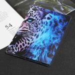 For Samsung Galaxy Tab A8 10.5 Painted TPU Tablet Case(Blue Leopard)