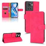 For OnePlus Ace Skin Feel Magnetic Flip Leather Phone Case(Rose Red)