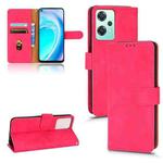 For OnePlus Nord CE 2 Lite 5G Skin Feel Magnetic Flip Leather Phone Case(Rose Red)