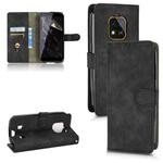 For Oukitel WP18 Skin Feel Magnetic Flip Leather Phone Case(Black)