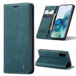 For Galaxy S20 CaseMe Multifunctional Horizontal Flip Leather Case, with Card Slot & Holder & Wallet(Blue)