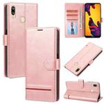 For Huawei P20 Lite Classic Wallet Flip Leather Phone Case(Pink)