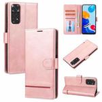 For Xiaomi Redmi Note 11S Classic Wallet Flip Leather Phone Case(Pink)