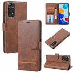 For Xiaomi Redmi Note 11S Classic Wallet Flip Leather Phone Case(Brown)