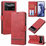 For Xiaomi Poco X4 Pro 5G Classic Wallet Flip Leather Phone Case(Red)