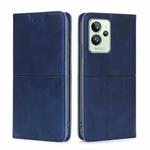 For OPPO Realme GT2 Pro Cow Texture Magnetic Horizontal Flip Leather Phone Case(Blue)